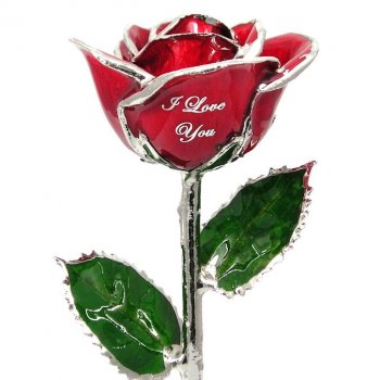 i love you rose - glass rose