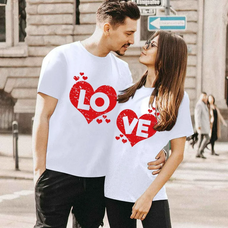 valentine shirt ideas - couples match