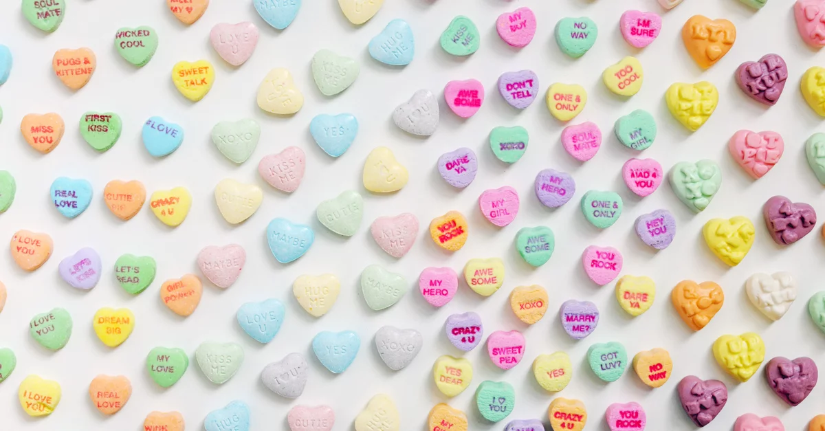 valentines day heart candy